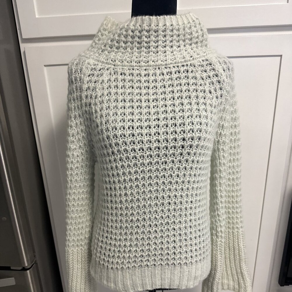 Maeve Loose Knit Women's Sweater Size XS Mock Neck Collar Bell Sleeves